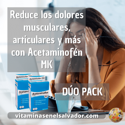Acetaminofen MK 2PACK - Alivio Eficaz para el Dolor
