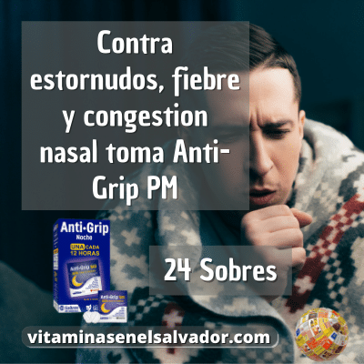Antigrip-Pm Caja de 24 Sobres De 2 Tabletas para el Resfriado