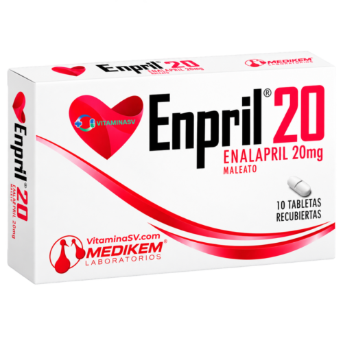 Enpril 20 mg - 3PACK de 10 Tabletas Recubiertas | 30 TABLETAS EN TOTAL
