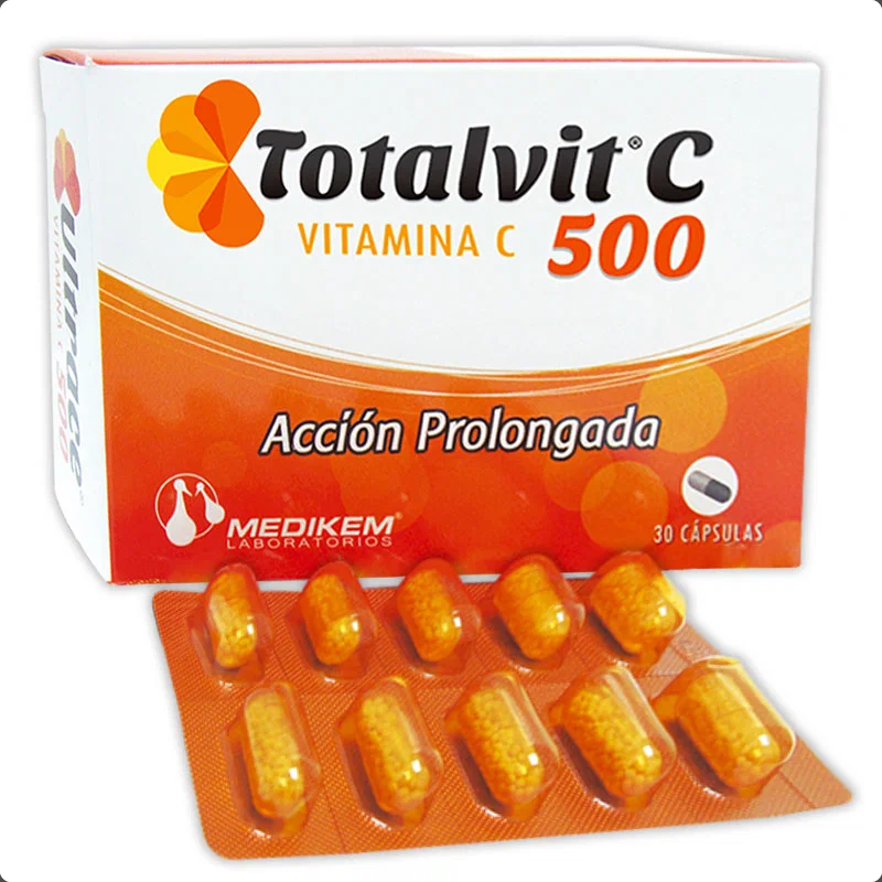 TOTALVIT C 500 - 30 Cápsulas | 60 CAPSULAS EN TOTAL